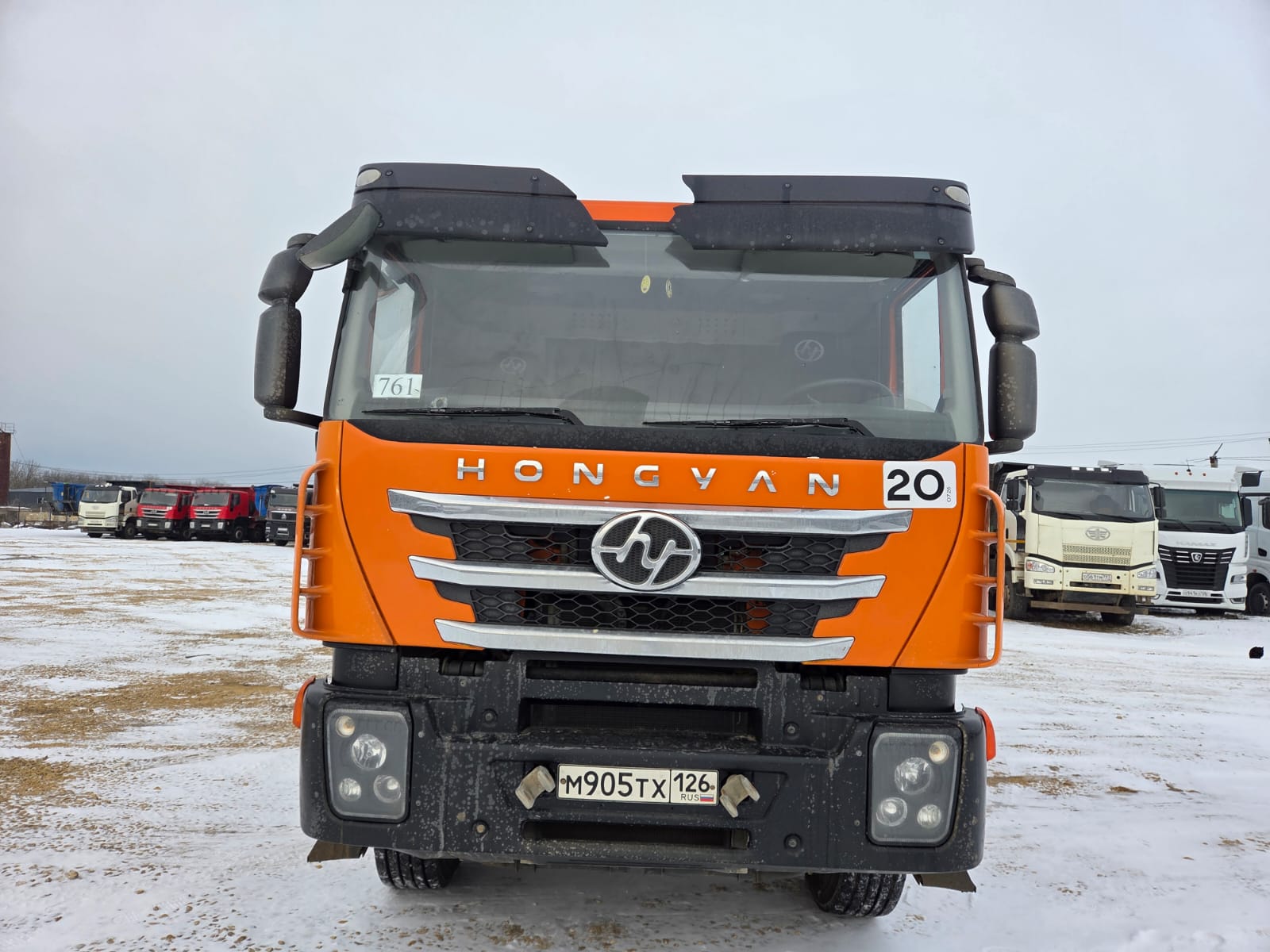 HONGYAN 908 6x4 Бортовой с КМУ 3375H3-4 (Дизельный, 8.7 л, 387 л.с., МТ)
