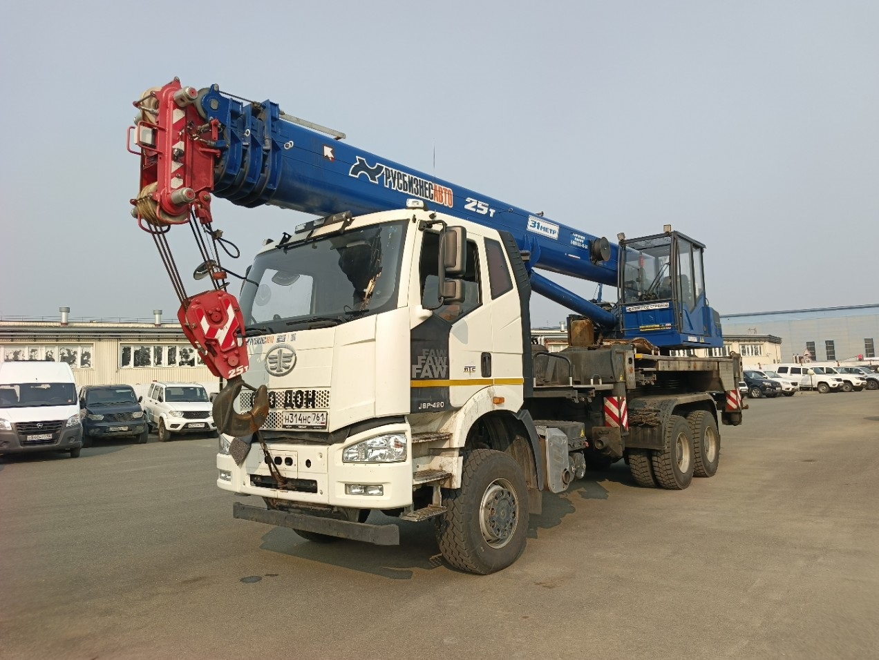 FAW J6 6x6 Автокран КС-55713-9К-4 (Дизельный, 11.1 л, 420 л.с. МТ)