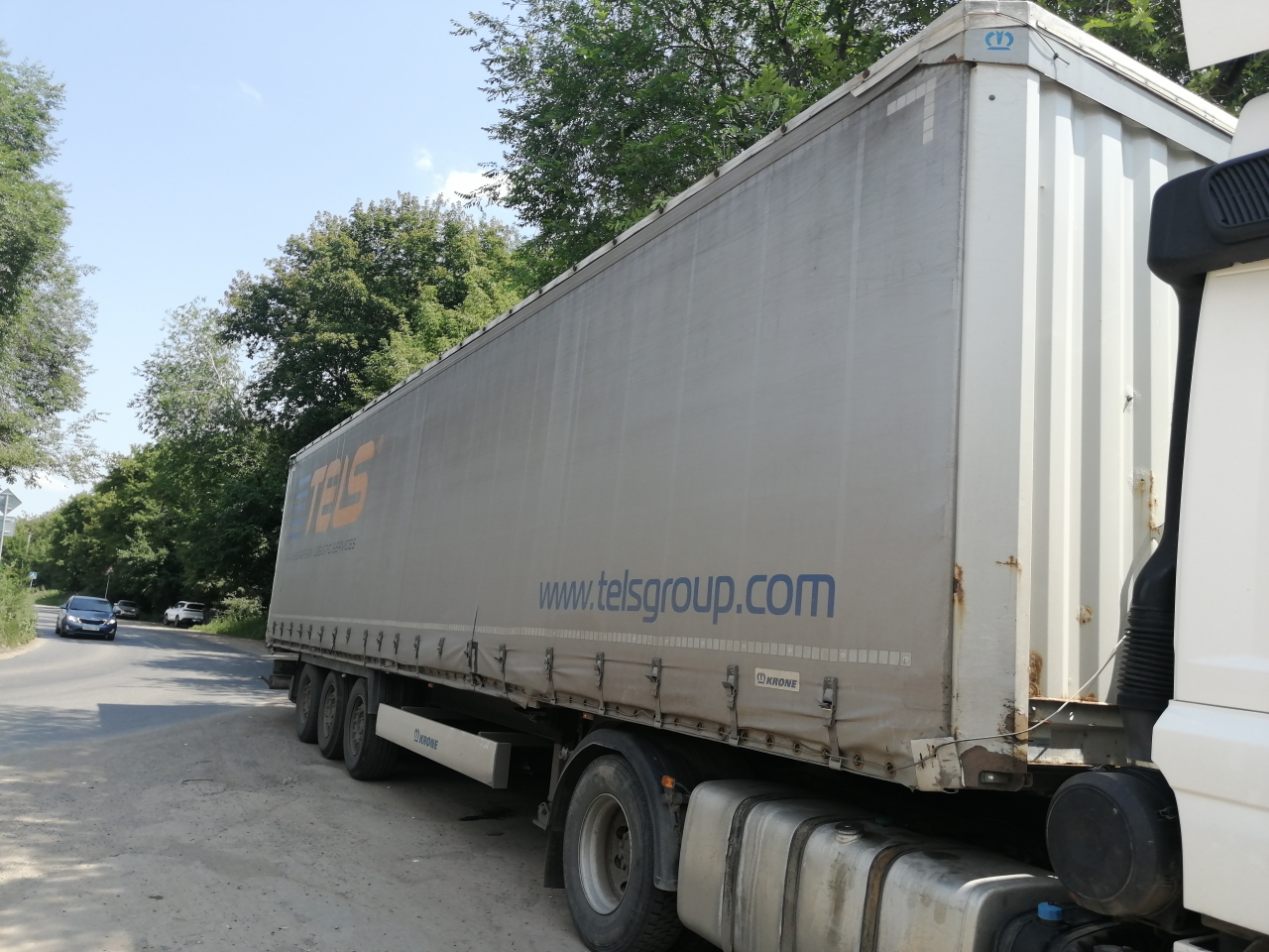 Krone SD Полуприцеп шторный Krone SD с тентом