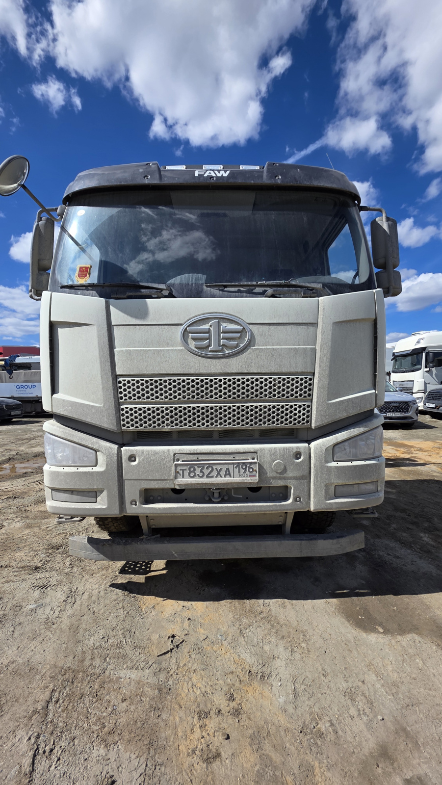 FAW J6 6x4 Бортовой с КМУ SM04-19 (Дизельный, 11,1 л, 390 л.с., МТ)